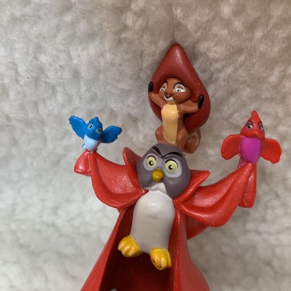 Disney Sleeping Beauty Aurora glitter collection 2 figures animal friends - Picture 8 of 10